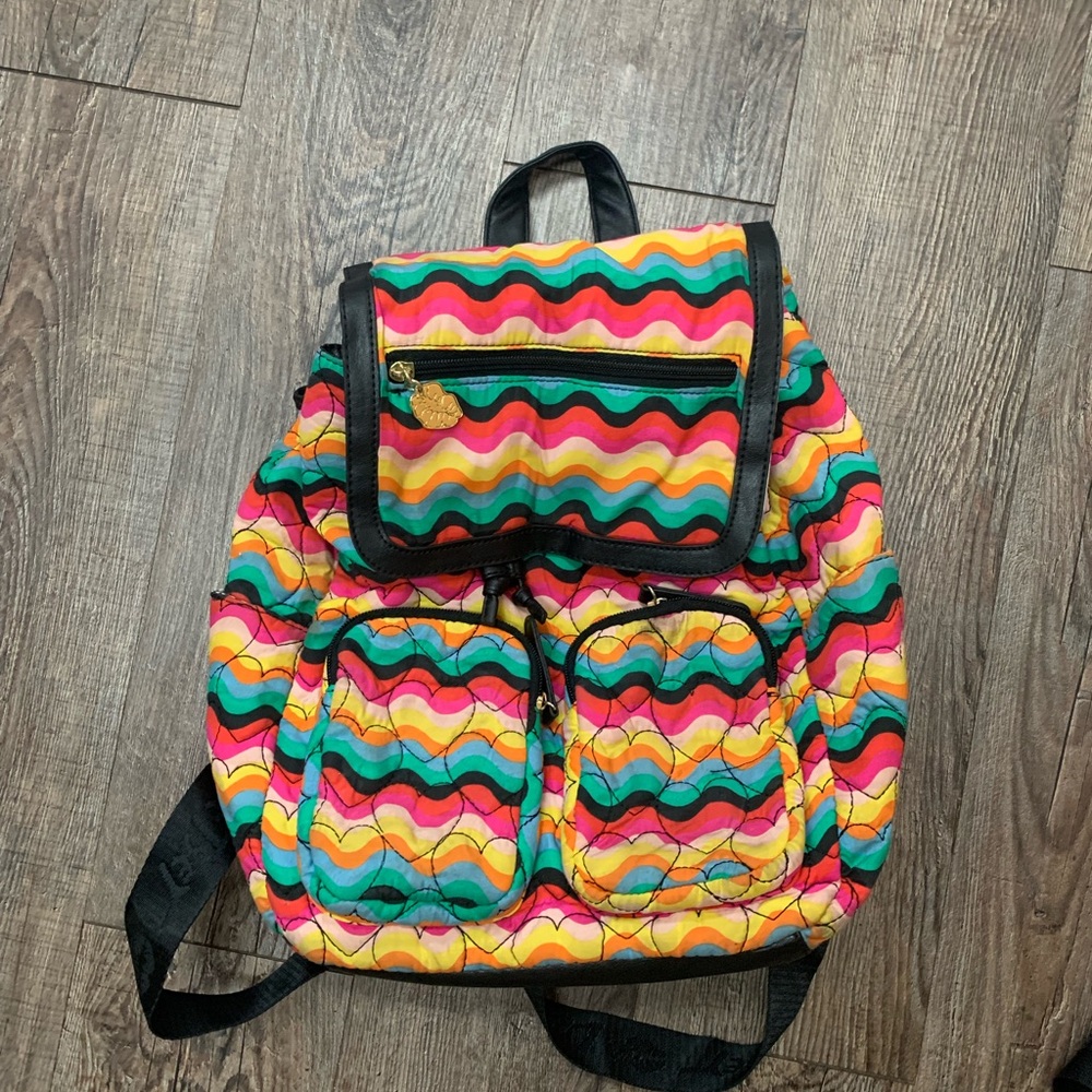 Betsey Johnson quilted backpack